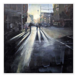 Wall art print Berlin cityscape in the setting sun - Eduard Warkentin