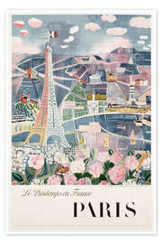 Wall art print Paris, Spring in France (French) - Raoul Dufy