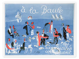 Wall art print La Baule, 1927 - Raoul Dufy