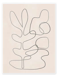 Wall art print Abstract Line II - Branka Kodžoman