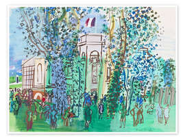 Wall art print Le Pesage à Deauville, 1930 - Raoul Dufy