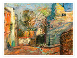 Wall art print Street in Montmartre, 1902 - Raoul Dufy