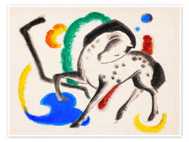 Wall art print The Horse, 1912 - Franz Marc