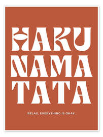 Wall art print Hakuna Matata