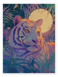 Wall art print Iridescent Tiger - Felipe Hora