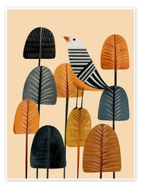 Wall art print Song in the Autumn Grove - Branka Kodžoman