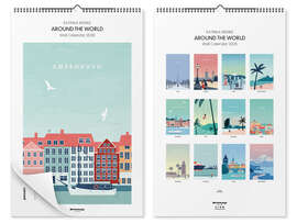 Wall art print Katinka Reinke art calendar - Around The World 2026 - Katinka Reinke