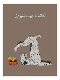 Wall art print Yoga is self-control - Annick