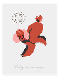 Wall art print Yoga Dogs - Finding peace in every pose - Annick