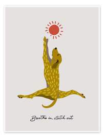 Wall art print Breathe in, stretch out - Annick