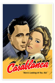 Wall art print Casablanca - Here's looking at you, kid. - Jorge Packer