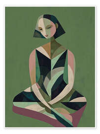 Wall art print Still in Green - Branka Kodžoman