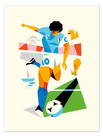 Poster Diego Maradona - Stefano Marra
