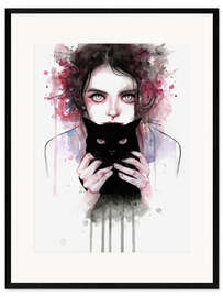 Framed art print Cat Lover - Tomasz Mro