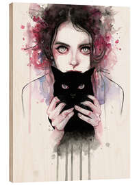 Wood print Cat Lover - Tomasz Mro