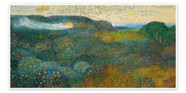 Wall art print Orange grove on the French Riviera - Broncia Koller Pinell