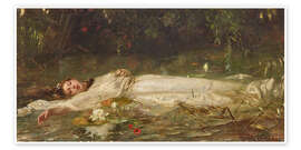 Wall art print Ophelia - Friedrich Heyser