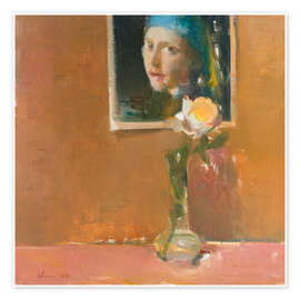 Wall art print Rose of Delft - Elena Zolotnitsky