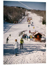 Acrylic print 60s ski lift