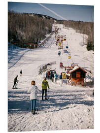 Foam board print 60s ski lift