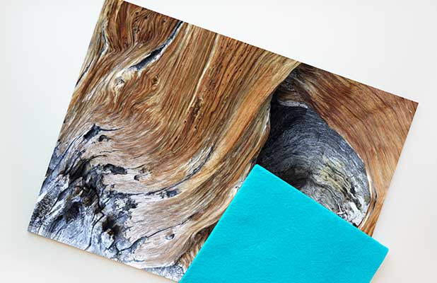 Cleaning with a soft cloth