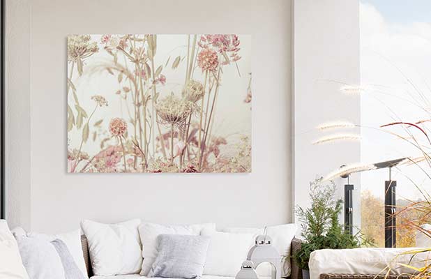 Wall decoration with aluminium print 2