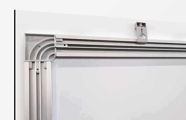 Wall mount for large formats – rail