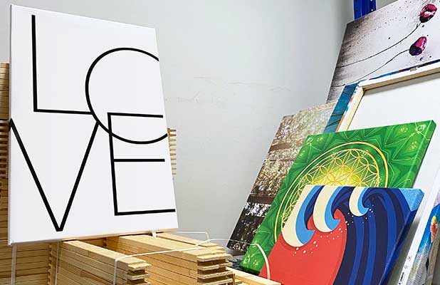 Finished canvas prints