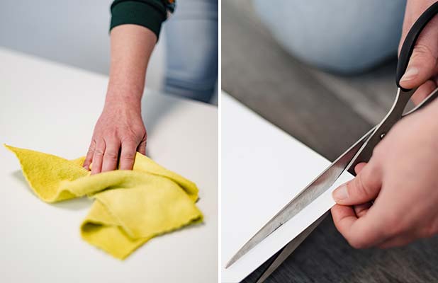 Affixing your door poster – step 2