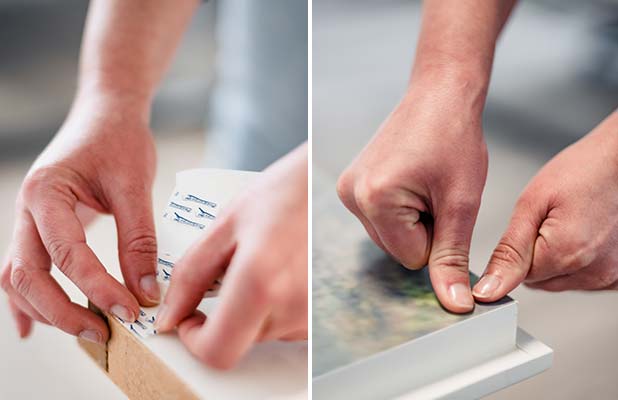 Affixing your door poster – step 3