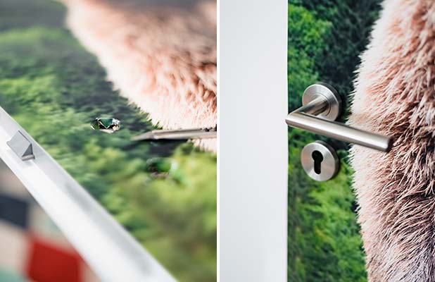 Affixing your door poster – step 4