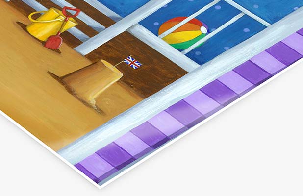 Door poster with 3 mm white border