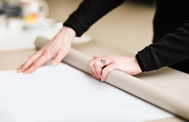 The door poster is rolled and safely packaged