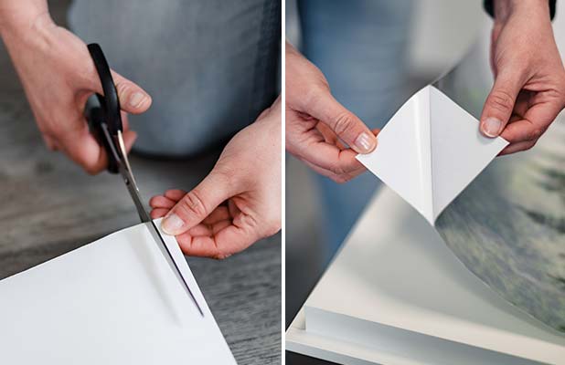 Affixing your door sticker – step 2