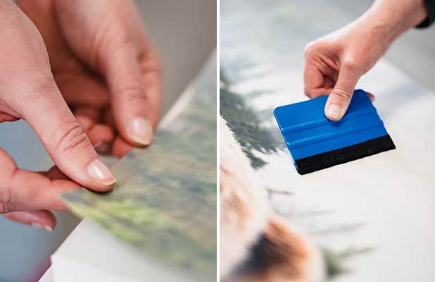 Affixing your door sticker – step 3