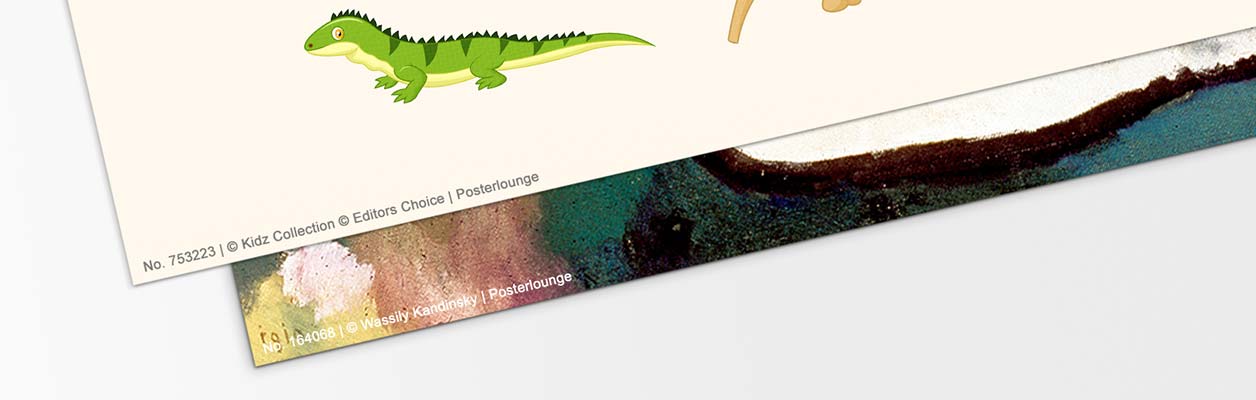 Name of the corresponding artist on the print