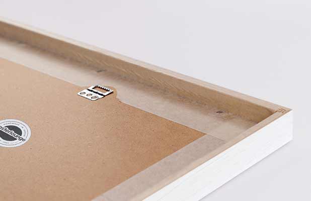 Back of a framed poster