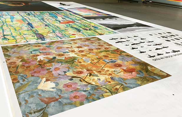 Wood print in detail 1