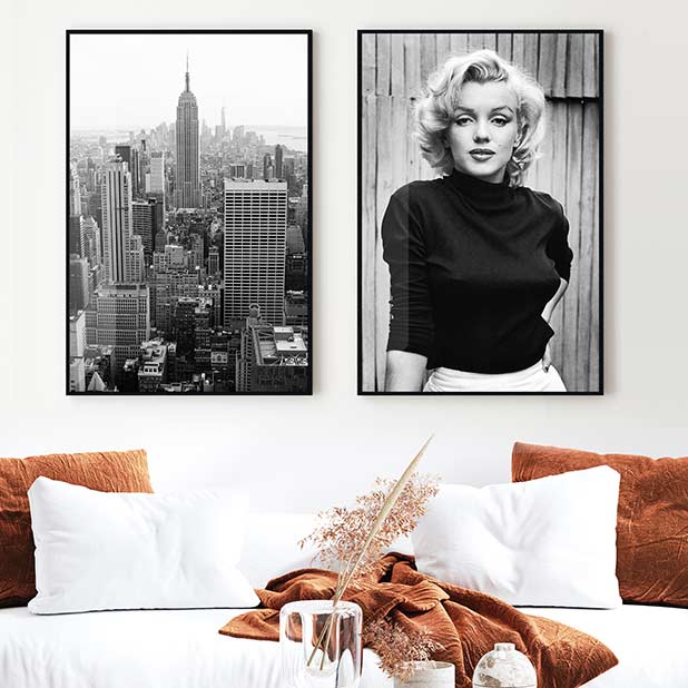 Black and white wall art