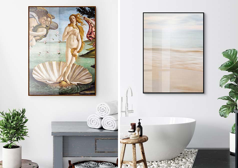 Acrylic print for the bathroom