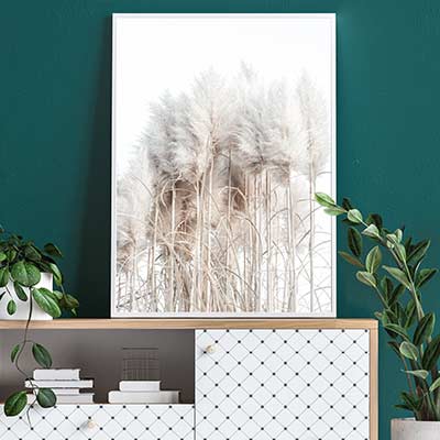 Natural style aluminium prints