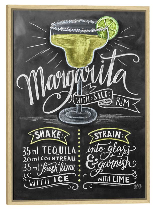 Framed aluminium print