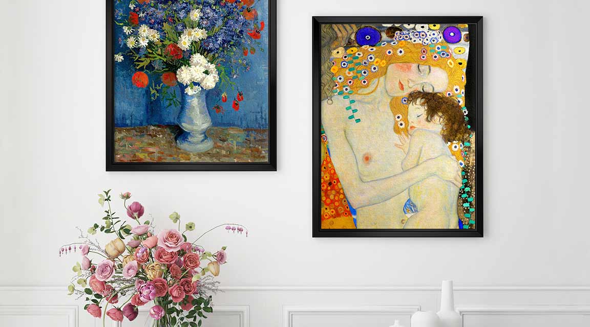 Art prints on canvas