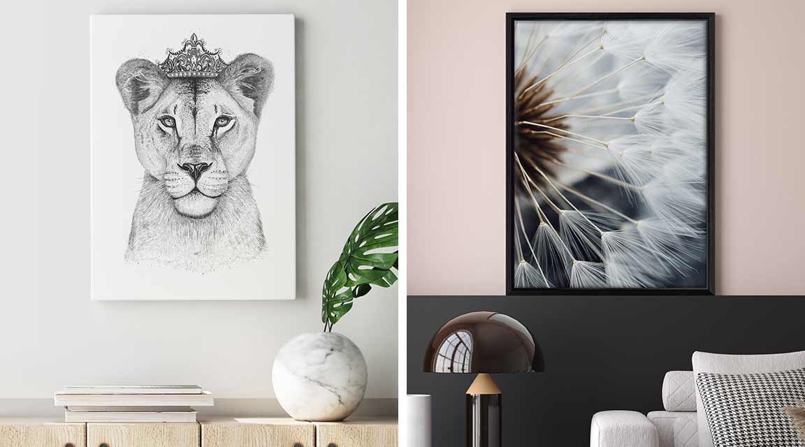 Canvas prints for the living room