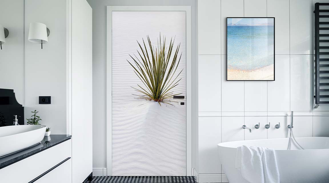 Door sticker for the bathroom