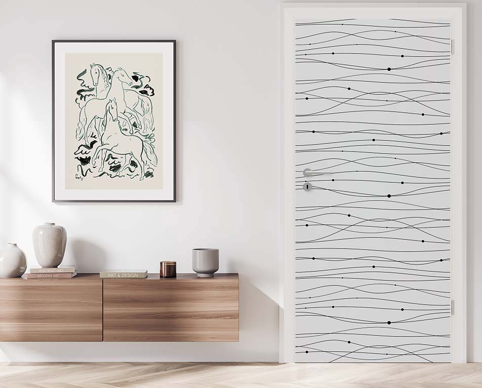 Door sticker for the living room