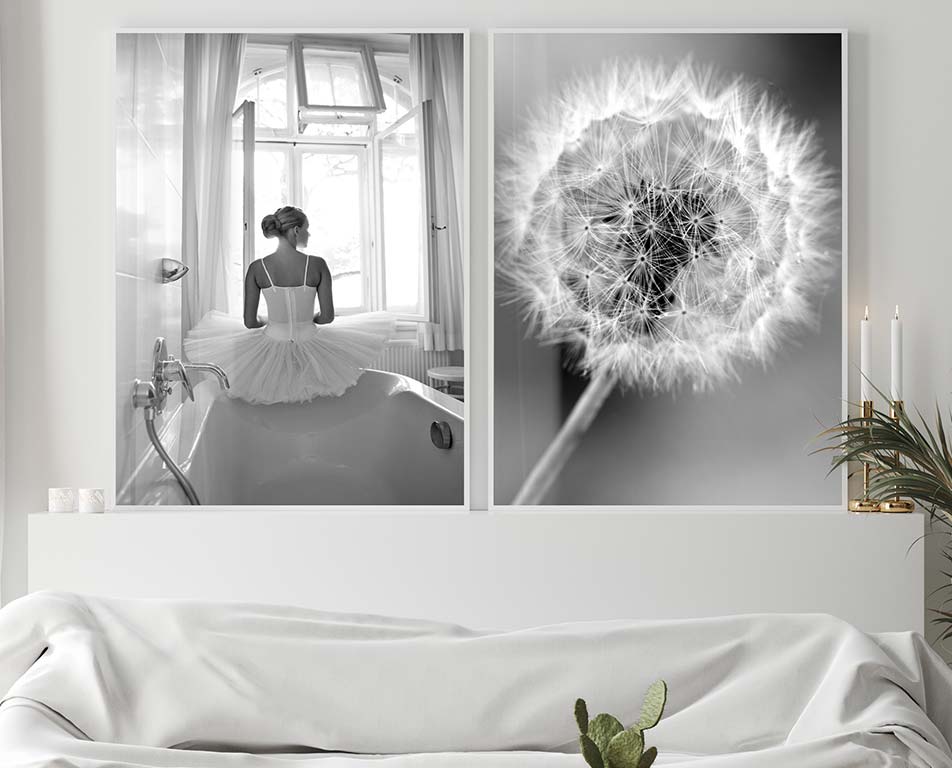 Black and white photo art