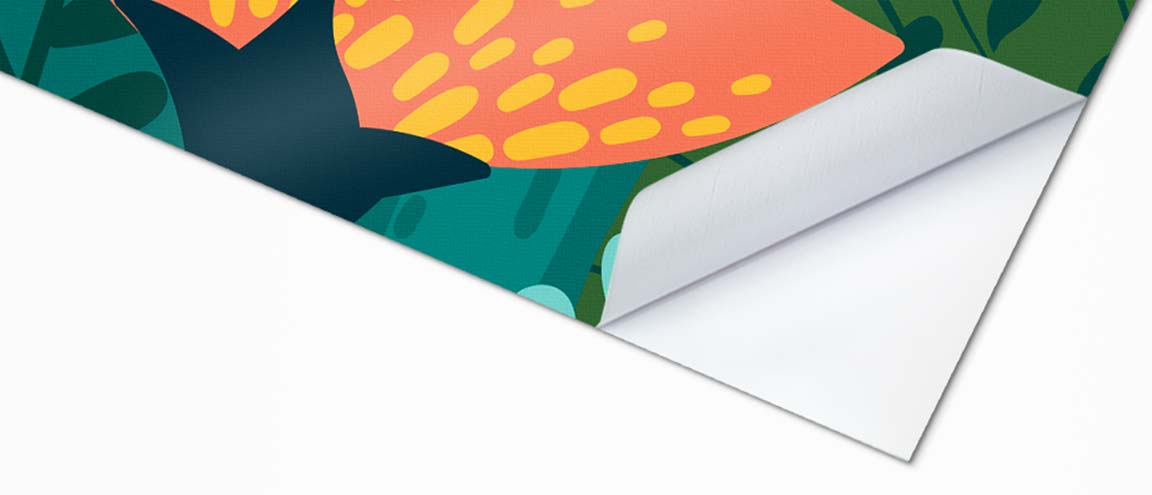 Wall sticker, close-up view