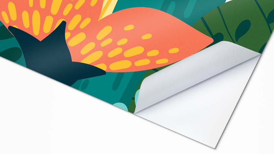 Wall sticker, close-up view