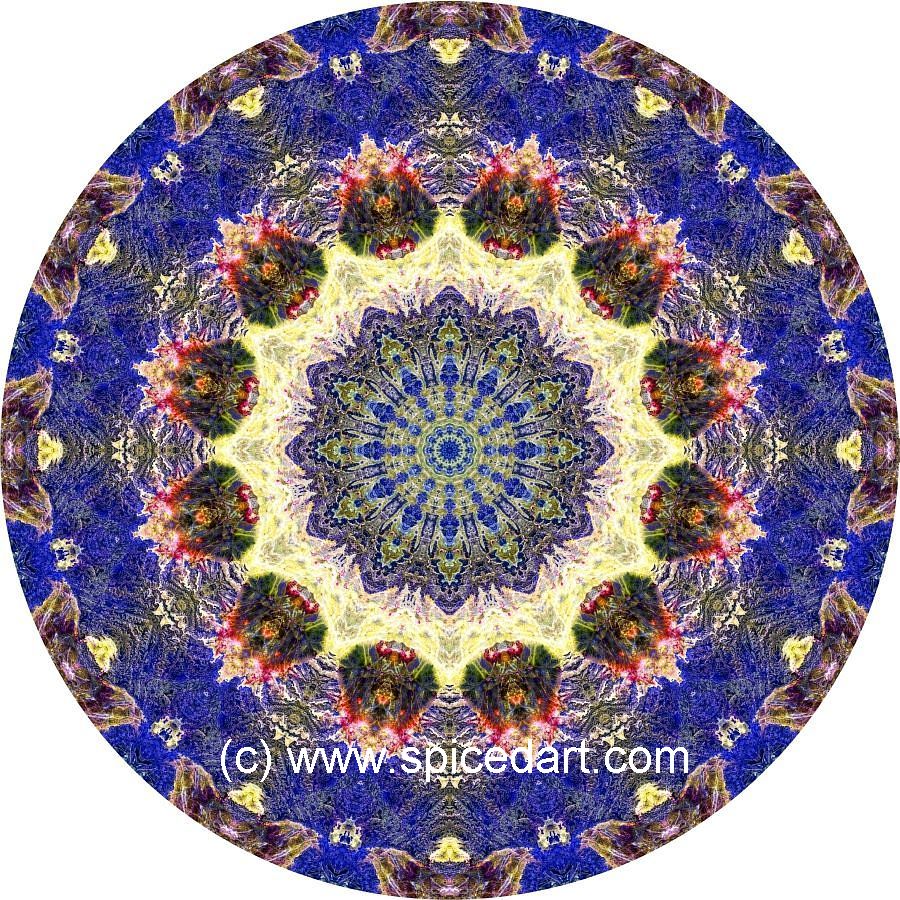 Mandala Art Print - Morocco-Atlas Mts 06